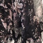 Zimmermann  Black and Cream Floral Long Sleeve Dress Photo 9