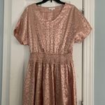 Light Pink Cheetah Dress Size L Photo 0