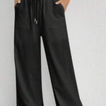 SheIn Black Wide leg Pants Photo 0