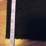 Vanity Fair Vintage  Dainty Black Half Slip Skirt Dress Lace Trim Small Side Slit Photo 3