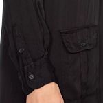 Denim & Supply Ralph Lauren Satin Lace Up Caprice Roll Up Sleeves Shirt Dress XS Photo 2