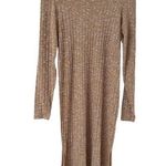 VERO MODA Yellow Ribbed Knit Long Sleeve Pullover Sweater Dress Size Small Photo 0