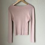 Revolve Le Superbe Tan Peach Ribbed Twist Front Sweater Photo 8