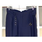 City Chic NWT  Stitch Fix Womens Navy Blue Easy‎ Crop Pants Medium Photo 2