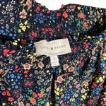 Lucky Brand  Ditsy Floral Off The Shoulder Boho Mini Dress Black Multicolor Small Photo 5