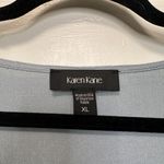 Karen Kane  Blue Eyelet Blouse Size XL Photo 2