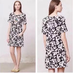 Maeve  Anthropologie Womens 6 Zola Shift Shirt Dress Black & White‎ Pocket Dress Photo 1