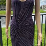 Guess by Marciano Ruched "Pretty Plum" Mini Glitter Dress XS NWT Photo 16