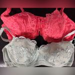Victoria's Secret Victoria’s Secret Lace Underwire Bras Bundle | 36C | Pink & Mint Green Photo 1