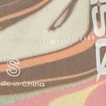 RSQ PASTEL PINK MARBLED HIGH RISE SPLIT FLARED BOTTOM YOGA PANTS S Photo 5