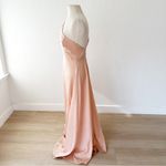 Lulus Steal My Heart Champagne Satin Asymmetrical Maxi Dress Pink | Small Photo 12