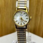 Two Tone Timex Dainty Expanded Wrist Watch, Ladies/Womans Minimalist Watch Gold Photo 1