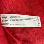 Eileen Fisher Jacket Organic Linen Doubleweave Coat Pocket Women’s Medium Red Photo 12