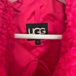 UGG  Hot Pink Gertrude Short Teddy Coat Women’s Size S - NWT Photo 6