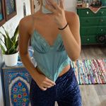 Nasty Gal Satin Blue Tank Top Photo 1