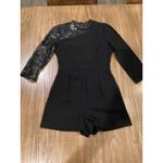 Shoshanna  long sleeve black lace 3/4 sleeve Marseille Romper size 2 Photo 3
