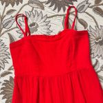 Knox Rose  Boho Dress Red Tiered Cottagecore S Small M Medium Photo 2