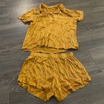 Eberjay NWOT Eberjey Inez Washable Silk Short PJ Set in Caramel/Bright Orange. Size Smal Photo 4