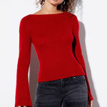 LA Hearts  Red Chloe Sweater Photo 0