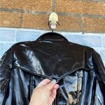 VIVIENNE HU VHNY VINYL TRENCH COAT IN BLACK SIZE 8 Photo 14