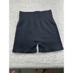 OQQ Lot‎ Women's Large Ribbed Athletic Yoga Shorts Lot of 3 Black Purple Blue Photo 1