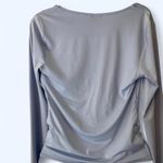EXPRESS  Light Blue Long Sleeve Bodysuit M Photo 1