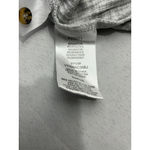 Steve Madden Womans Long Sleeve Button Down Top XXL Gray V Neck Scrunch Front Photo 3