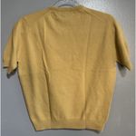 Vintage Woman Pringle of Scotland Yellow Gold Sweater Size 38 100% Cashmere Photo 1