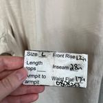 Anthropologie Daily Practice by size Large Cream Straight Relaxed Leg Ankle zip Photo 13