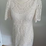 White lace dress size 6 wedding like dress short bride night out Photo 0