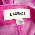 L'Agence  | Hot Pink Velvet Flared Lane Trouser Flare High Rise Viscose Blend | 2 Photo 7