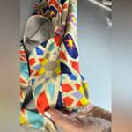 Mara Hoffman  Geometric Colorful‎ Open Back Column Maxi Dress Size Small Photo 3