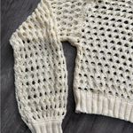 Maeve Anthropologie  One-Shoulder Top Ivory Cream Crochet Layer Boho Sz OS Photo 4