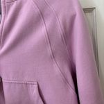 Lululemon  Scuba Oversized Half Zip Hoodie Pullover Pink XL XXL Thumbholes FLAW Photo 6