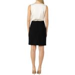 Evan Picone Pencil Skirt Suit Separate Classic Work Lined Solid Black Size 16 Photo 1