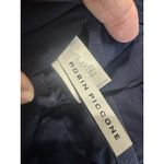 Robin Piccone  Navy Amy Ribbed High Neck One Piece Swimsuit NWOT Size 4 Photo 6