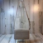 Dagne Dover Grey Pebbled Leather Crossbody Bag Rose Gold Hardware Photo 1