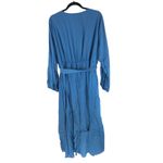 Bloomchic  Womens Dress Midi V Neck Long Sleeve Belted Blue 22-24 Photo 1