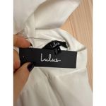 Lulus NWT  Moments to Remember White Sleeveless Wide-Leg Cutout Jumpsuit Classy M Photo 8