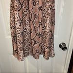 Adrienne  Pink-Tan Snake Print Sleeveless Cami Dress Small Photo 4