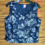 J.H. Collectibles 12 Navy White Shell Top Blue Photo 0