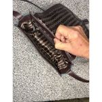 Tignanello Vintage Teal & Brown Leather Crossbody Bag Adjustable Strap Photo 5