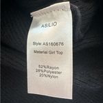 Asilio  Black Material Girl Top Size‎ S EUC Photo 5