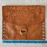 Rebecca Minkoff Cheetah Oversized Leather Envelope Clutch Bag Photo 7