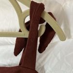 Free People : Terracotta Corduroy style Tie Straps Dress- Soft Photo 12