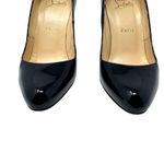 Christian Louboutin New Simple Pump 120 Black Patent Leather Heels Size 37 / 7 Photo 2