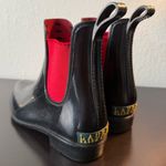 Ralph Lauren Lauren  Black and Red Winter Rain Boots Photo 3