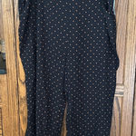 Nordstrom Nwt  Rack Black Rust Hanna Polka Dot Soft Pants Wide Leg Minimalist‎ 3X Photo 0