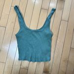 Old Navy Classic Ribbed Cropped Tank Top Shirt Green Size Small Photo 1