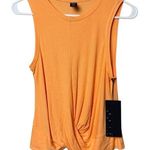 Zobha Women’s Athletic Short Sleeve Sporty Cindy Tank in Peach Nectar Color Sz M Photo 0